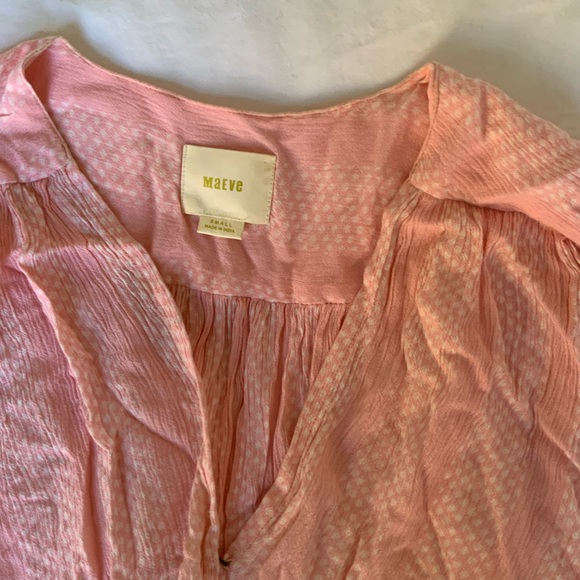 Anthropologie Light Pink Blouse - Picture 2 of 3
